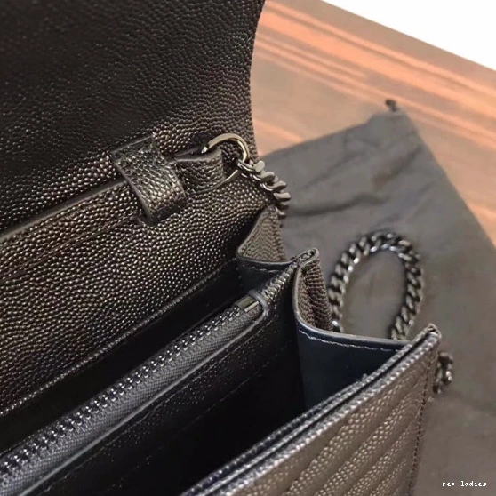 Repzbay REP MATELASSÉ CASSANDRE WALLET YSL CHAIN 0806